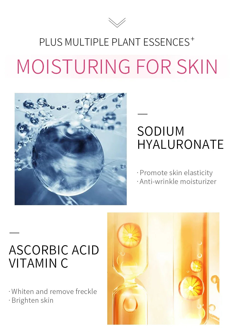 LAIKOU Sakura Face Essence Anti Wrinkle Serum Shrink Pores Anti-Aging Moisturizing Dry Skin Care 17ml