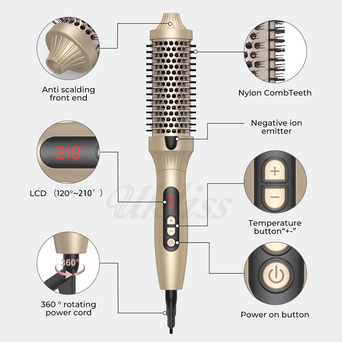 ✨ Meet the Aurela™ Ionic Thermal Brush