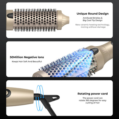 ✨ Meet the Aurela™ Ionic Thermal Brush
